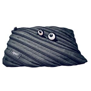 ZIPIT Grills Large Black Monster Pencil Case for Kids